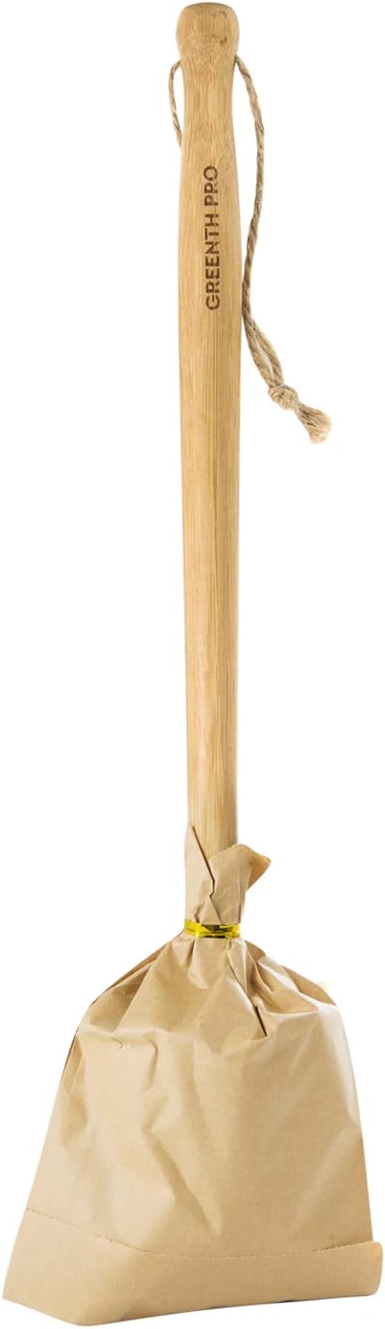 Nature Bamboo Bottle Brush with Sisal Bristle - Long Handle Hanging Design Cleaning Brush for Water Bottles Baby Bottles Sports Bottles Glasses Water Glasses Wine Glasses