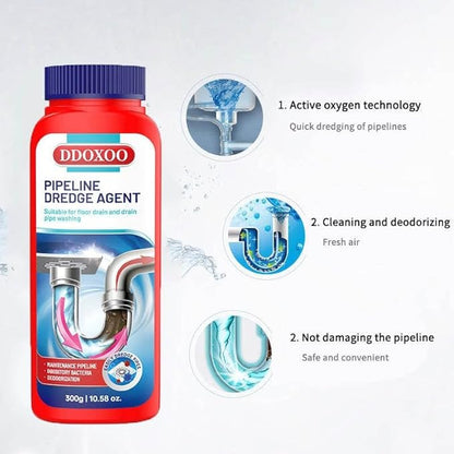 Build Up Remover Drain Clog Remover and Cleaner, Controls Foul Odors & Breaks Down Grease, Paper, Fat & Oil in Sewer Lines, Septic Tanks & Grease Traps, 10.58 oz