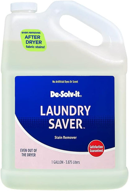 De-solv-it Laundry Saver Stain Remover - Powerful Laundry Stain Remover for Clothes - Gallon
