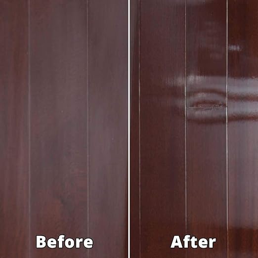Rejuvenate Professional Wood Floor Restorer and Polish with Durable Finish Easy Mop On Application High Gloss Finish 32oz and Rejuvenate Cabinet And Furniture Restorer Fills In Scratches, Shines And Protects Indoor Cabinets And Furniture, 16 Ounces