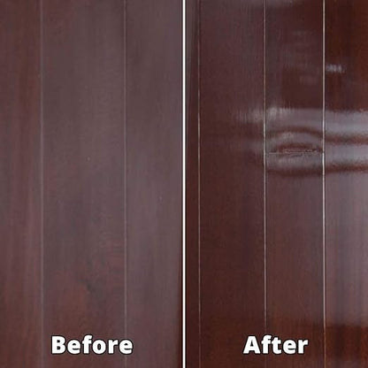 Rejuvenate Professional Wood Floor Restorer and Polish with Durable Finish Easy Mop On Application High Gloss Finish 32oz and Rejuvenate Cabinet And Furniture Restorer Fills In Scratches, Shines And Protects Indoor Cabinets And Furniture, 16 Ounces