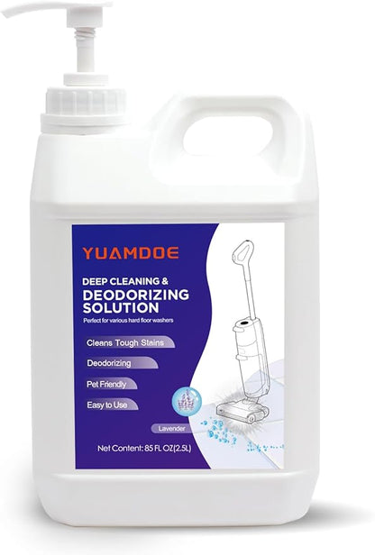 Deep Cleaning & Deodorizing Solution, 85FL OZ/2.5L, Designed for Tineco, Compatible with Floor One Series & iFloor Series (EXCEPT Steam series), Lavender Fragrance