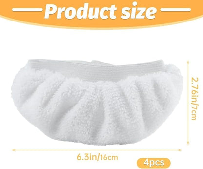 Steam Cleaner Accessories, Universal Reusable Steam Mop Pads, Steam Shot Attachments, Handheld Steam Cleaner Washable Microfiber Cloth (4 PCS)