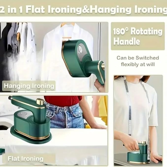 Travel Iron for clothes, Clothes Steamer Handheld for Wrinkle Removal, Small Steam Clothing Irons Foldable portable mini for College Dorm Office Home Garment