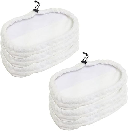 Clean Co. 6 Steam Pocket Mop Pads Compatible Replacement Pad for Bissell Steam Mop Model: 1867, 18677, 18671, 18674, 18675, 18676, 18678, 67L81, 90T1E, 90T1G, 18674, 31N1, and More