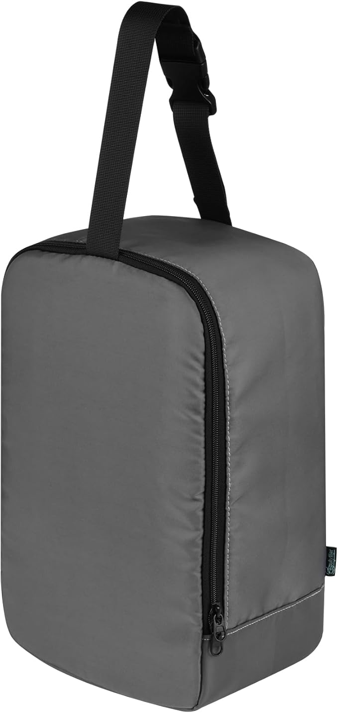 Beautyflier Travel Steam Iron Bag for Conair Handheld Garment Steamer, Portable Handheld Design Steamer Carrying Case Holder Iron Case Organizer with Hanging Buckle Strap, Bag Only (Grey)