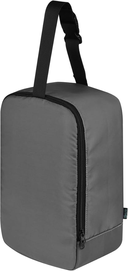 Beautyflier Travel Steam Iron Bag for Conair Handheld Garment Steamer, Portable Handheld Design Steamer Carrying Case Holder Iron Case Organizer with Hanging Buckle Strap, Bag Only (Grey)