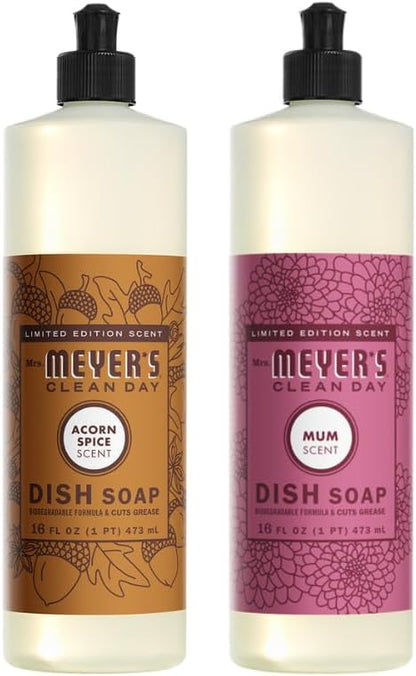 Mrs. MEYER'S CLEAN DAY Variety Dish Soap Scent (Acorn Spice + Mum)