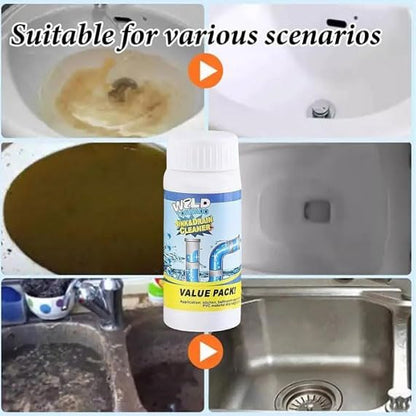 Drain Cleaner — Drain Powder, Powerful Sink and DrainCleaner Powder, Fast Foaming, Powerful Stain Removal (2 pcs)