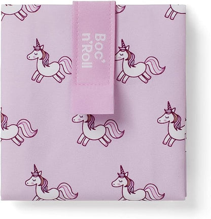 ROLL'EAT ® Boc'n'Roll Animals | Reusable Sandwich Bag | Sandwich Container | Eco Friendly Food Bag | Reusable and Washable Sandwich Wrap | Unicorn Design