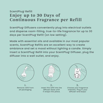Yankee Candle ScentPlug Refill for Plug in Air Fresheners, Scented Oil Refills, Long Lasting Home Fragrance, Catching Rays (Pack of 1)