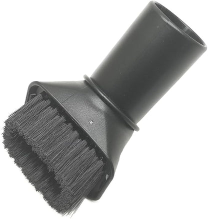 Round Vacuum Brush Set,Vacuum Dust Brush for Karcher WD2 WD3 WD4 WD5 Models, Dual Bristle Suction Brushes for Upholstery Carpet Dashboard Interior Cleaning with 32-35mm Adapter