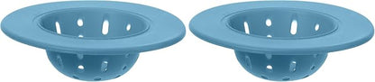 OGGI Silicone Sink Strainer- Great Kitchen Sink Strainer, Sink Drain Strainer, Drain Stopper, Sink Plug, 4.6˝ Diameter Rim, Turquoise (Pack of 2)