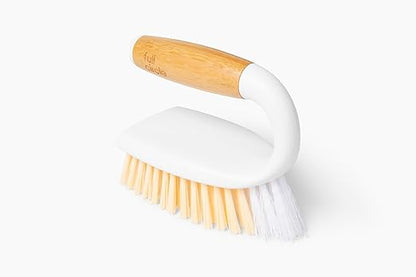 Full Circle Tough Stuff, All-Purpose Scrub Brush, Tile, Grout, White