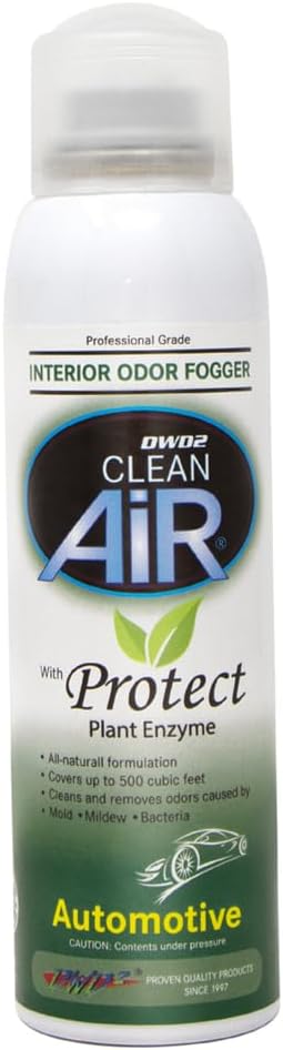DWD2 Protect™ Automotive Mold-Odor Treatment - Revitalize Your Car's Interior The Green Automotive Mold-Odor Treatment Solution. Say Goodbye to Unpleasant Odors (Spray & Fogger)