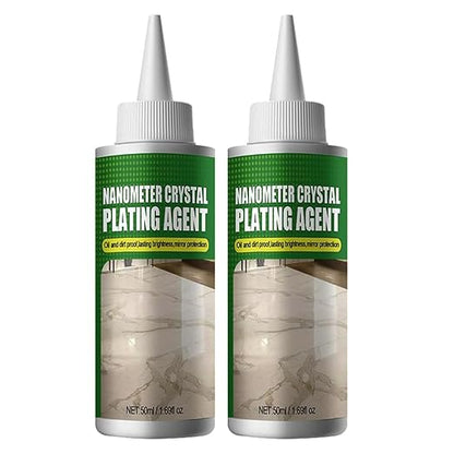 2 Pack Marble Nano Crystal-Plating Agent, Stone Crystal Plating Agent, Nano Crystal Plating Agent for Kitchen, Plastic Crystal Plating Agent