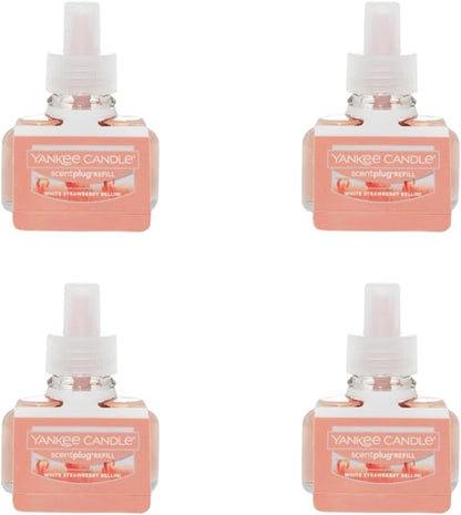 Yankee Candle ScentPlug Refill, White Strawberry Bellini, 1 CT (Pack of 4)