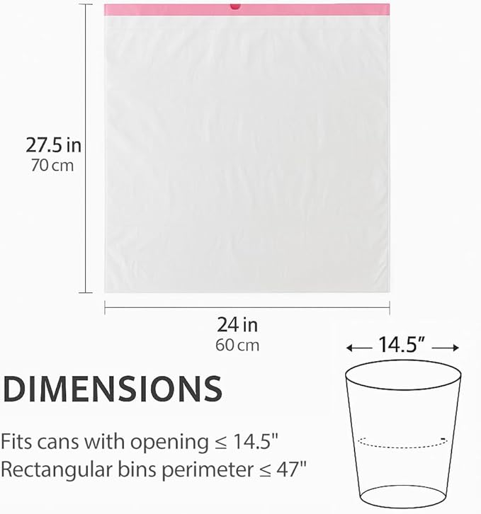 13 Gallon Drawstring Trash Bags for Kitchen – Tall White Garbage Bags with Easy Tear-Off Roll, Heavy-Duty, Leak-Proof & Odor-Free – 120 Count