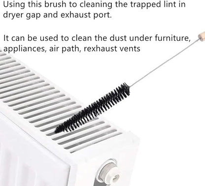 Dryer Vent Cleaner Kit, Dryer Lint Brush Vent Cleaner Lint Remover Long Flexible Refrigerator Coil Brush Clothes Dryer Lint Vent Trap Cleaner Brush 2 Pack