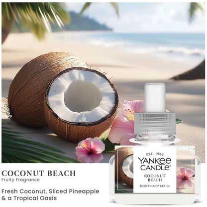 Yankee Candle Electric Plug Refill Scent (Pack of 4, Beach Bonanza)