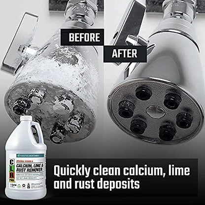 CLR PRO Calcium, Lime and Rust Remover, 1 Gallon Bottle (Pack of 2)