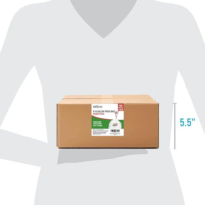 BEIDOU-PAC 8-10 Gallon Trash Bags Drawstring, 300 Count, White & Unscented Garbage Bags Multi-purpose for Business Home Bathroom Kitchen Commercial and Industrial