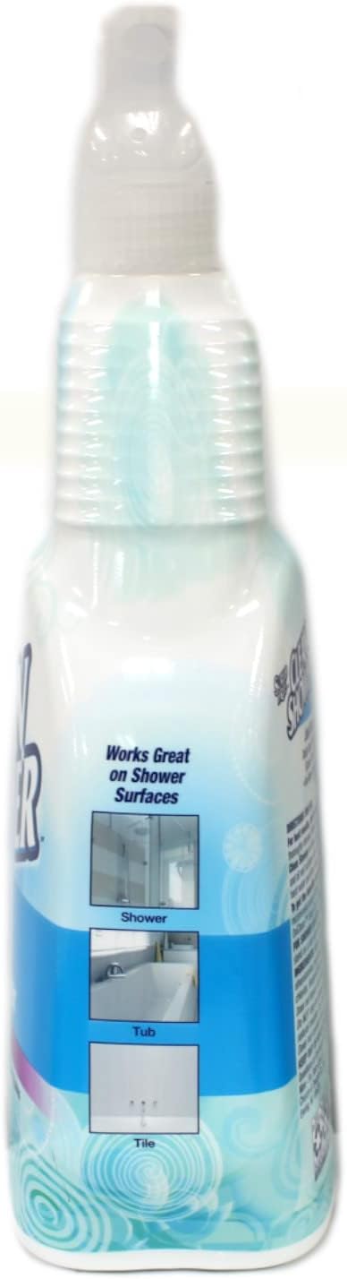 Clean Shower Daily Shower Cleaner Spray, Cleans Mildew Stains, Prevents Soap Scum, Hard Water & Other Stains, Fresh Clean Scent, 32 oz + 2 x 60 oz Refills