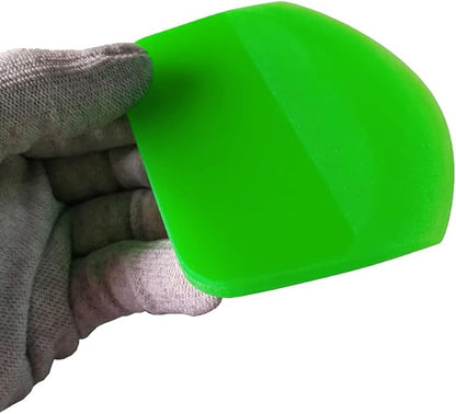 Green Fan Compact Squeegee Rubber Scraper Tool
