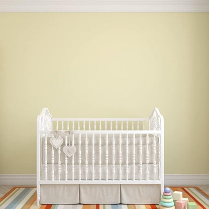 HeloHo Solid Light Yellow Wallpaper 394"X15.7" Matte Textured Contact Wallpaper Peel and Stick Self Adhesive Removable Wallpaper Waterproof Paper for Living Room Bedroom Decor