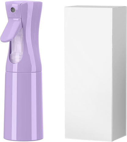 KAIZHOUZHOU(Purple Hair Mister Spray Bottle，Spray Water Bottle Fine Mist Refillable Plants（6.8OZ /200ML） Barber，Showering Pets, Plants, travel, Ironing and Cleaning ﻿ ﻿ ﻿(Continuous Spray)