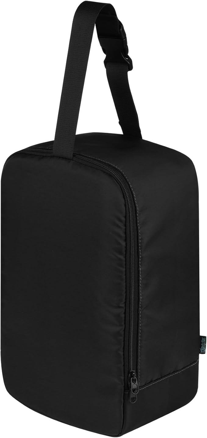 Beautyflier Travel Steam Iron Bag for Conair Handheld Garment Steamer, Portable Handheld Design Steamer Carrying Case Holder Iron Case Organizer with Hanging Buckle Strap, Bag Only (Black)