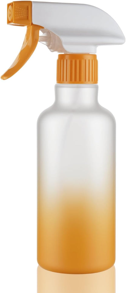 Spray Bottles Plastic Spray Bottle for Hair Mist/Stream Heavy Duty Empty Spray Bottles for Cleaning Solutions, Plants, Cooking (12oz-Yellow)
