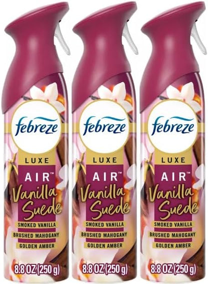 F.e.br.e.z.e Luxe Air Mist- 8.8oz 3ct (Vanilla Suede)