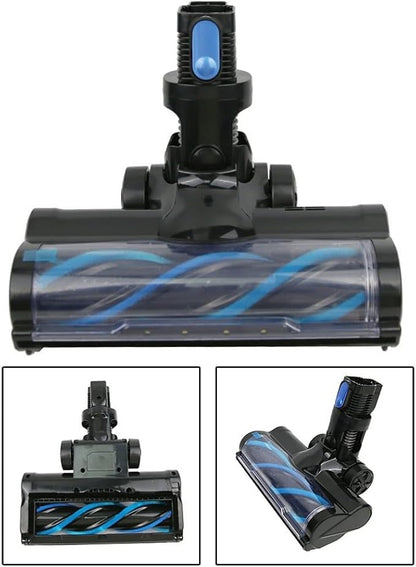 Carpet Brush Assembly with Roller Brush Spare Parts for INSE Vacuum Cleaner, Electric Floor Brush Replacement, Depth Efficient Dust Cleaning, Side Brush for Corners and Edges