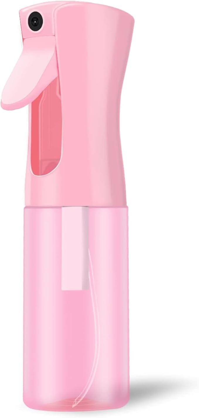 Continuous Mist Spray Bottle for Hair, Face & Plants (6.8oz/200ml) - Ultra Fine Travel-Size Water Mister for Salons, Cleaning, Pets & Skincare Leakproof Design