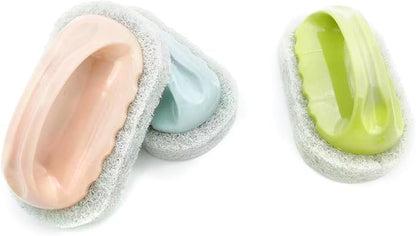 Cleaning Sponge, Strong dishwashing Cleaning Brush, Super Power Cleaning Brush,Bathtub Pool scrubbing Brush, Suitable for Kitchen, Bathroom,Showers,Floors,Bathtubs (3Pcs)