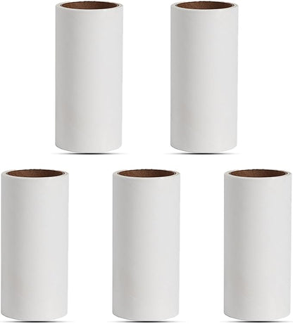 Lint Roller Refills 4 inch,Extra Sticky Lint Roller Replacement Refills Only, Inside Diameter 1.5 inch, 60 Sheets per Roll (Pack of 5, Total 300 Sheets, 4 inch)