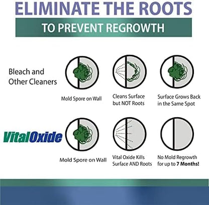 Vital Oxide Disinfectant, Deodorizer, Cleaner, Food-Contact Sanitizer, Virucide –(EPA registration #82972-1) – Kills Mold & Mildew, Eliminates Odors – 32 oz
