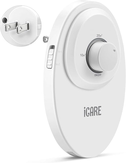 ICARE Ozone Odor Eliminator for Strong Odor 120mg/h Cat Litter Deodorizer Dog Poof Odor Removal Home Plug in Air Purifier for Toilet Kitchen Pets Shoe Smoke Car Formaldehyde Air Freshener