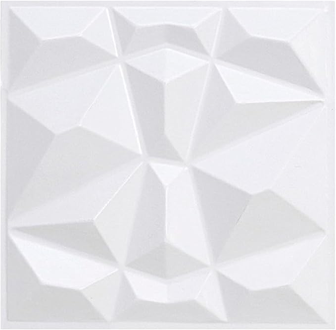 Decorative 3D PVC Wall Panels - Peel & Stick, Waterproof, Lightweight - Perfect for Accent Walls & DIY Projects - 9.8x9.8 Inches (33-Pack)
