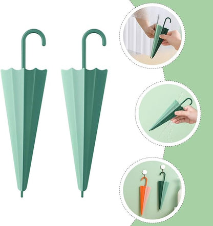 TEHAUX 4pcs Bathroom Glass Wipers Set, Mini Shower Glass Squeegee with Handle, Green Household Window and Mirror Cleaner for Bathroom and Kitchen Surfaces