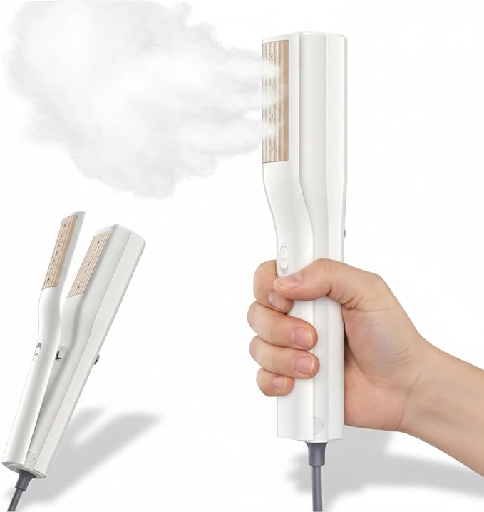 Handheld Garment Steamer & Iron - 3-in-1 Mini Clothes Steamer & Clip Iron, Wet & Dry Ironing, 15s Fast Heat, 900W Powerful Steam, Compact Steamer for Home, Office & Travel, with Travel Bag (120V)