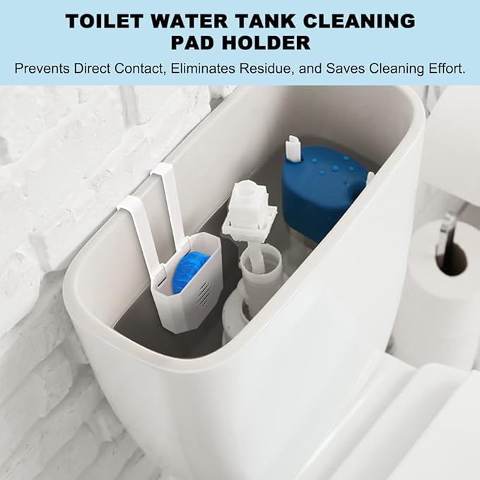 Toilet Tank Tablet Holder, 3.7 x 2.9 x 0.7 Inch Hanging Toilets Bowl Tablet Holder, Toilet Tank Bleach Tablets Bracket(SIZE:1 Pcs)