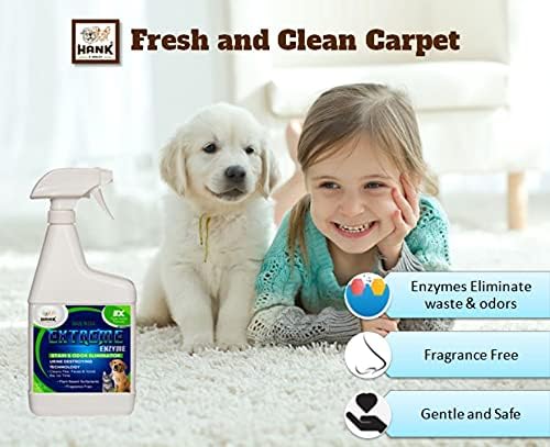 EXTREME ENZYME, PET STAIN & ODOR ELIMINATOR - Concentrate, makes 2 gallons. Triple action bio-enzymatic cleaners and plant based surfactants break down pet mess forever. FRAGRANCE FREE, makes 256 oz