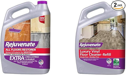 Rejuvenate All Floors Restorer and Rejuvenate Luxury Vinyl Floor Cleaner (1 Gallon)
