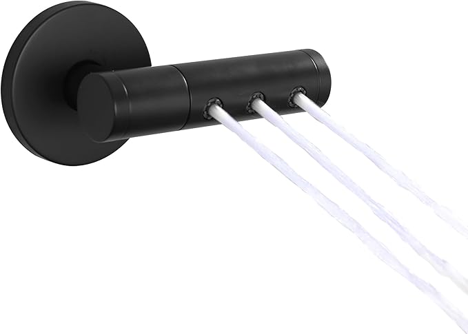 SKOWLL Shower Body Jets High Pressure Shower Heads Massage Jet Wall Mount Sprayer, 360° Rotation Full Body Shower, Powerful Jets, Matte Black