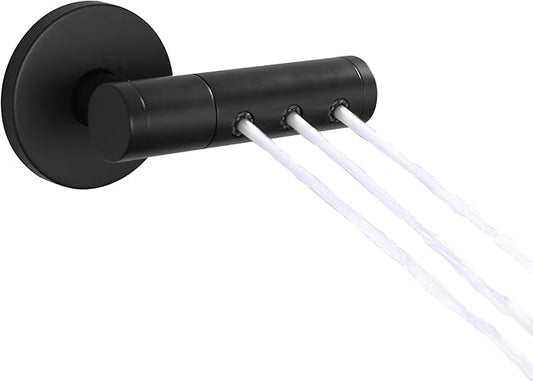 SKOWLL Shower Body Jets High Pressure Shower Heads Massage Jet Wall Mount Sprayer, 360° Rotation Full Body Shower, Powerful Jets, Matte Black