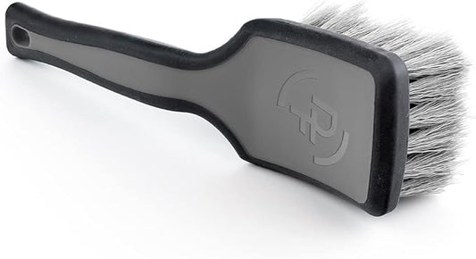 Detail Factory - ProGrip Tire Brush - Ergonomic ProGrip Handle, Stiff Synthetic Bristles, Ergonomic Design, Clean Your Tires with Ease - Grey