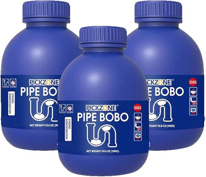Pipe Bobo Drain Cleaner 3PCS, Drain Opener,Powerful Unclogging, Clog Remover, Shower, Tub, Compatible with All Pipe Materials