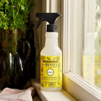 Mrs. MEYER'S CLEAN DAY Multi-Surface Everyday Cleaner, Dandelion Scent, 16 Fl Oz (Pack of 6)